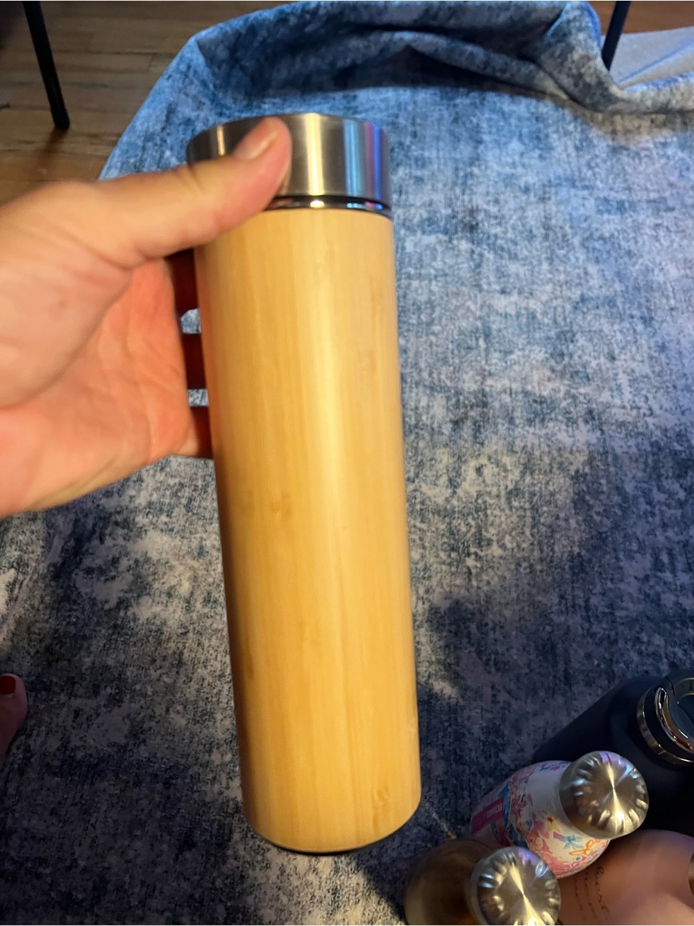 Bamboo Travel Tumbler with Stainless Steel Lid - Natural